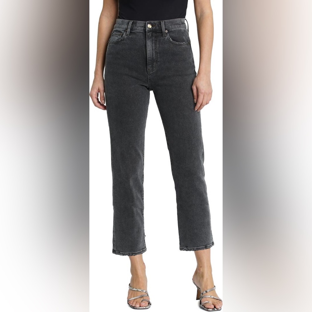 Pistola Denim Cassie Super High Waist Crop Straight Leg Jeans size 25